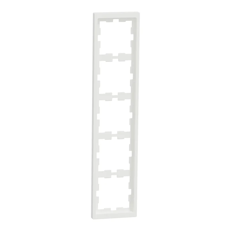 Decorative frame 5x colour White matt System D-Life - SCHNEIDER ELECTRIC Merten System M MTN4050-6537