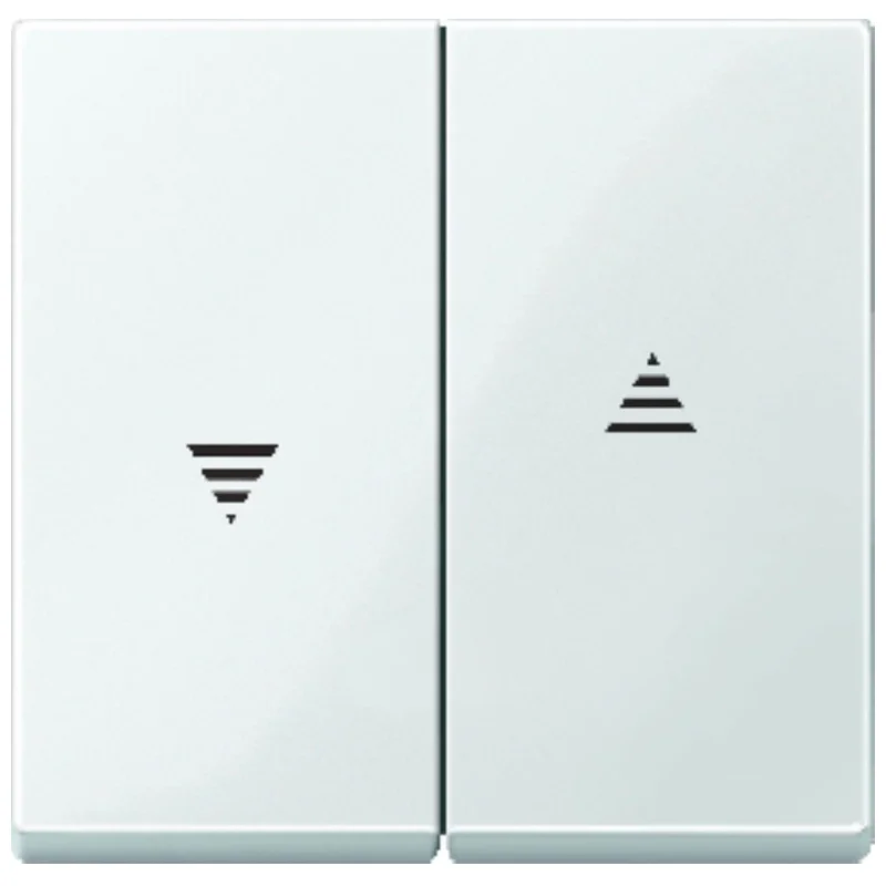 Schneider Electric Лицев панел за ключ/бутон за щори Полярно бяло System M - Schneider Electric Merten System M MTN432419
