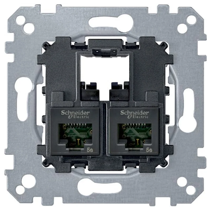 Schneider Electric Data outlet 2x RJ45 cat.6 UTP mechanism - Schneider Electric Merten MTN4576-0002