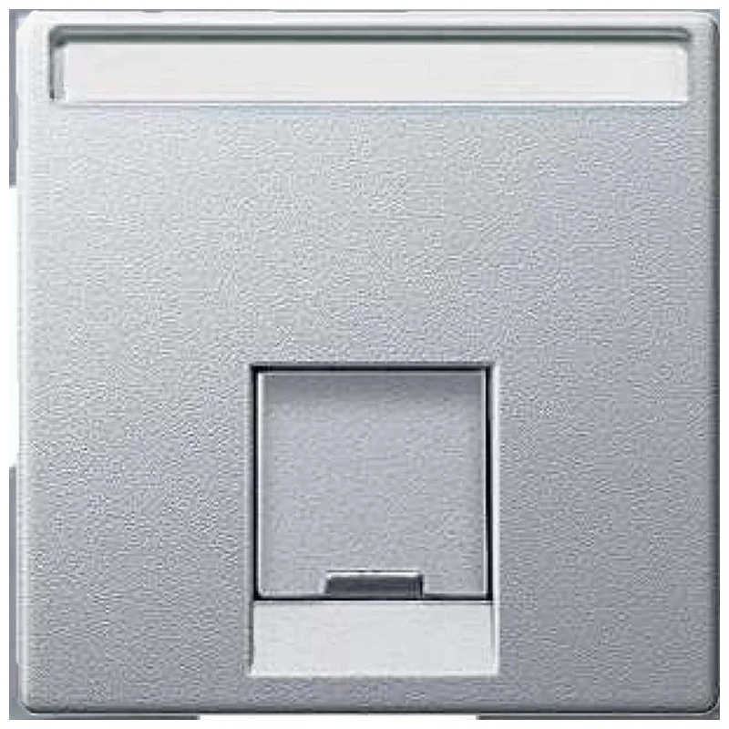 Лицев панел за розетка RJ45 Алуминий System M /до изчерпване/ - Schneider Electric Merten System M MTN465860