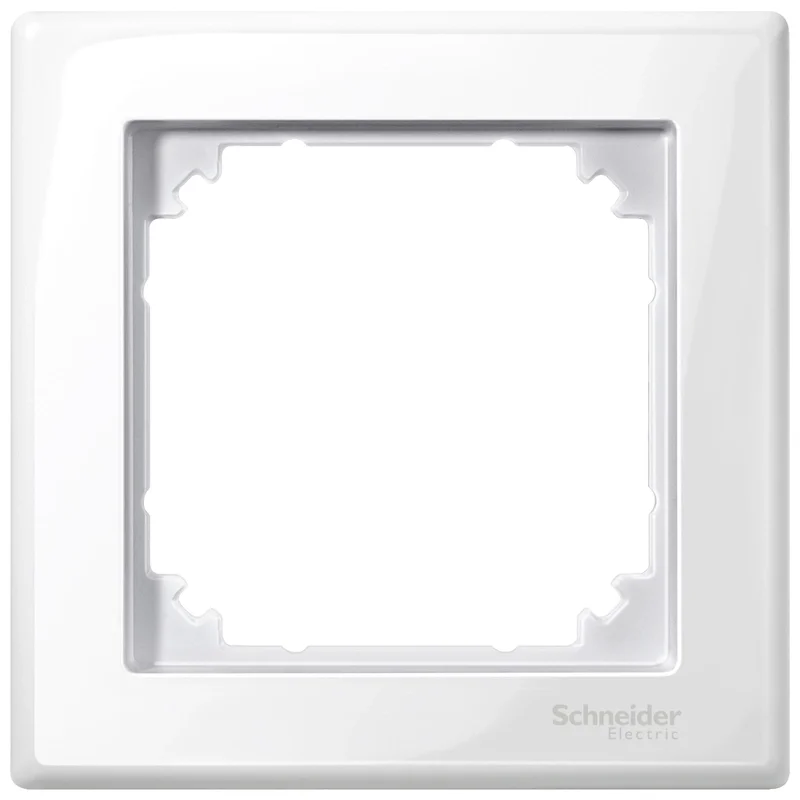 Decorative frame 1x colour Polar white gloss System M-Smart - Schneider Electric Merten System M MTN478119