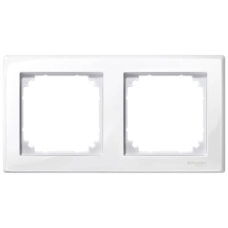 Schneider Electric Decorative frame 2x colour Polar white gloss System M-Smart - Schneider Electric Merten System M MTN478219