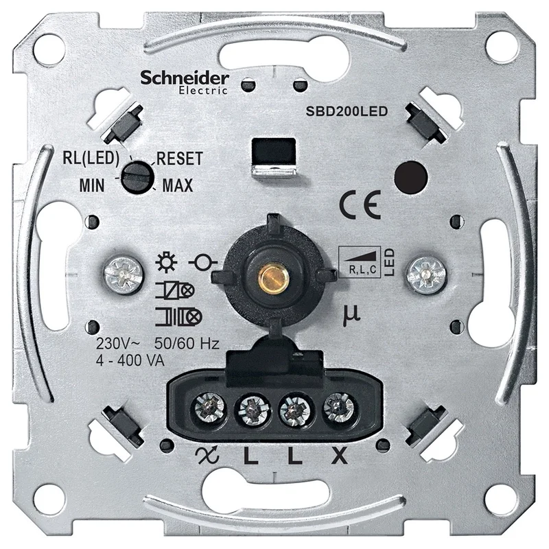 Schneider Electric Universal dimmer rotary 4-400W/VA LED 4-200VA mechanism - Schneider Electric Merten MTN5134-0000