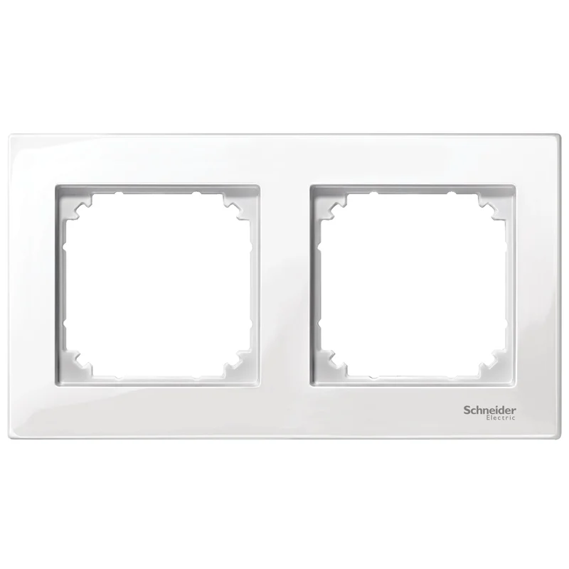 Decorative frame 2x colour Polar white System M-Plan /while stocks last/ - Schneider Electric Merten System M MTN515219