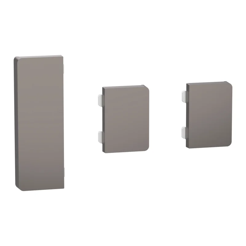 Schneider Electric KNX cover for 1 medium and 2 small push button SysD, nickel - SCHNEIDER ELECTRIC KNX (brand Merten) MTN6193-6050