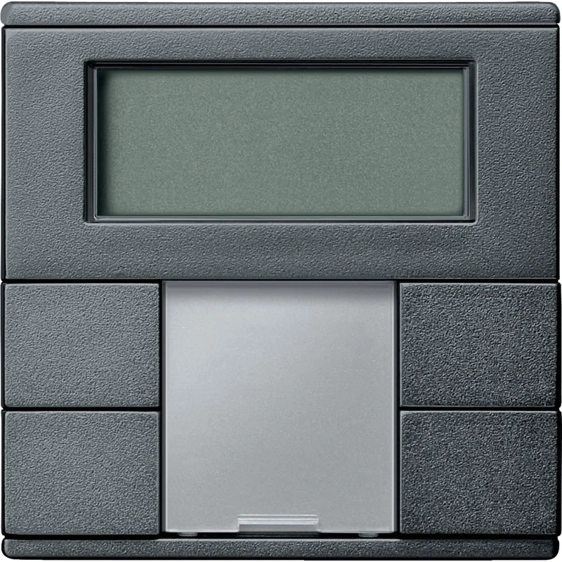 KNX бутон 2-модулен с термостат, антрацитe, System M - SCHNEIDER ELECTRIC KNX MTN6212-0414