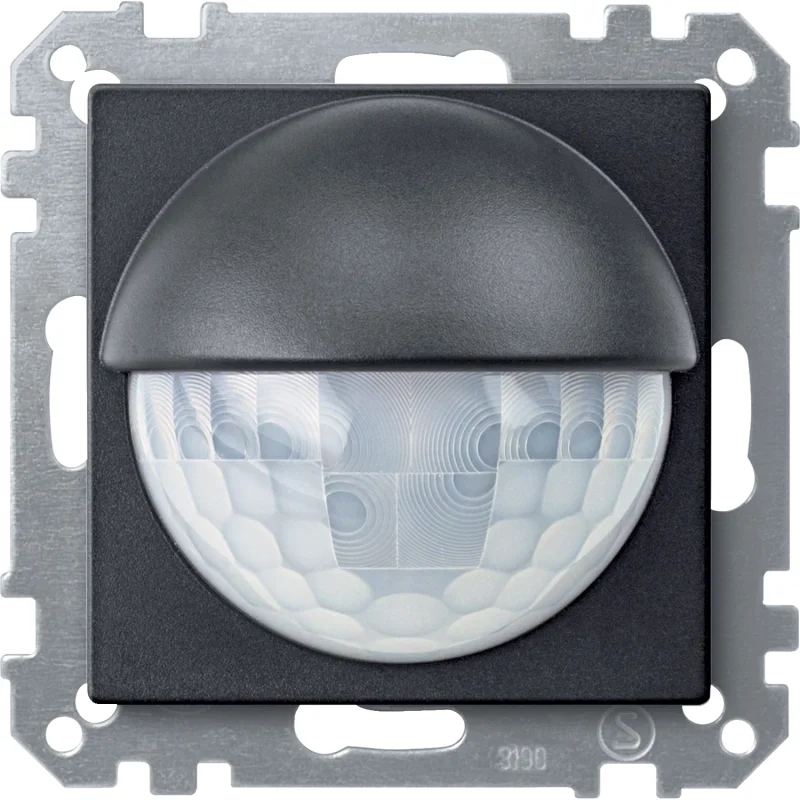 Schneider Electric KNX ARGUS Sensor presence/motion 180/2.20 m recessed mounting, anthracite, System M - SCHNEIDER ELECTRIC KNX MTN630614