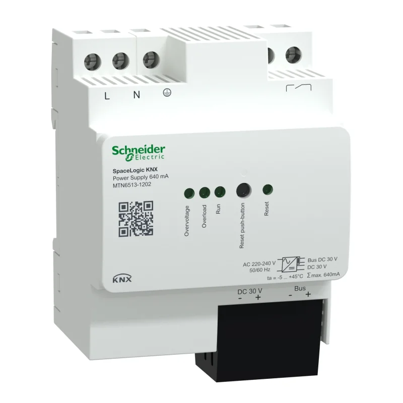 Schneider Electric Захранване, Spacelogic KNX, REG-K/640 mA, бял - SCHNEIDER ELECTRIC KNX MTN6513-1202