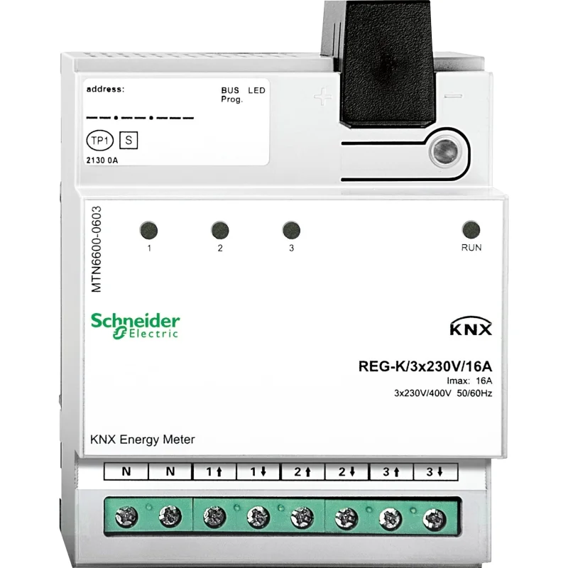 Schneider Electric Merten KNX - Електромер - 3 x 230 V - 16 A - SCHNEIDER ELECTRIC KNX MTN6600-0603
