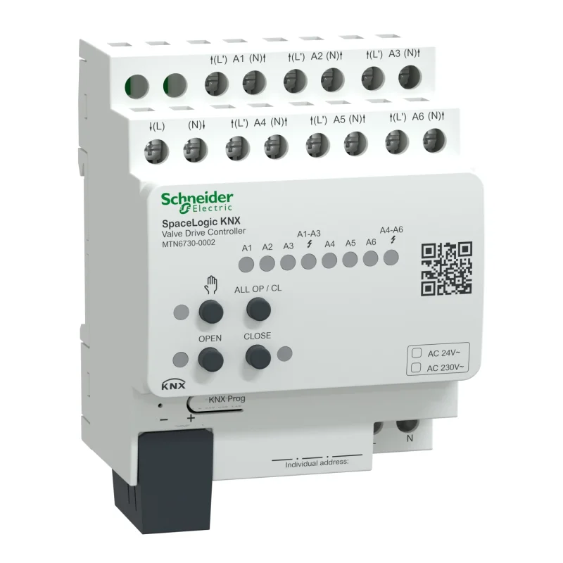 Schneider Electric SpaceLogic KNX - Controller for valve actuator - SCHNEIDER ELECTRIC KNX MTN6730-0002