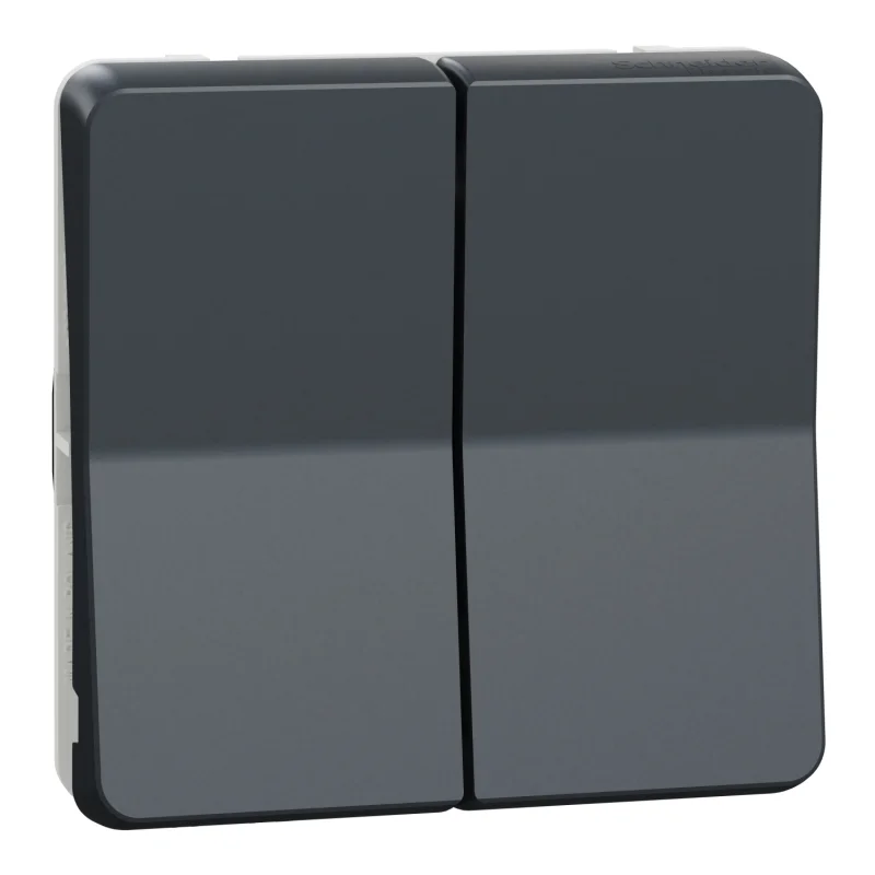 Schneider Electric Double two-way switch mechanism 10A IP55 Anthracite - SCHNEIDER ELECTRIC Mureva Styl MUR35019