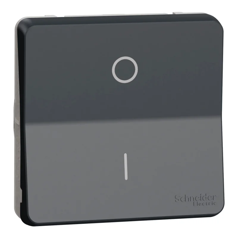 Schneider Electric Двуполюсен ключ 16A механизъм 10A IP55 Антрацит - SCHNEIDER ELECTRIC Mureva Styl MUR35034