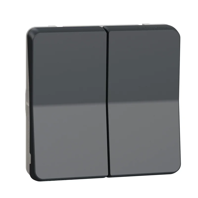 Schneider Electric Бутон за щори 10A механизъм 10A IP55 Антрацит - SCHNEIDER ELECTRIC Mureva Styl MUR35042