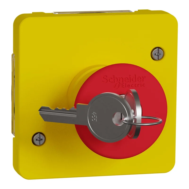 Schneider Electric Авариен изключвател с ключ механизъм IP55 Антрацит - SCHNEIDER ELECTRIC Mureva Styl MUR35052