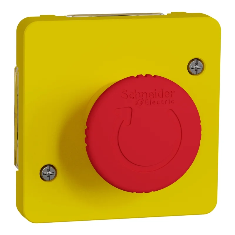 Schneider Electric Emergency switch with rotation mechanism IP55 Anthracite - SCHNEIDER ELECTRIC Mureva Styl MUR35053