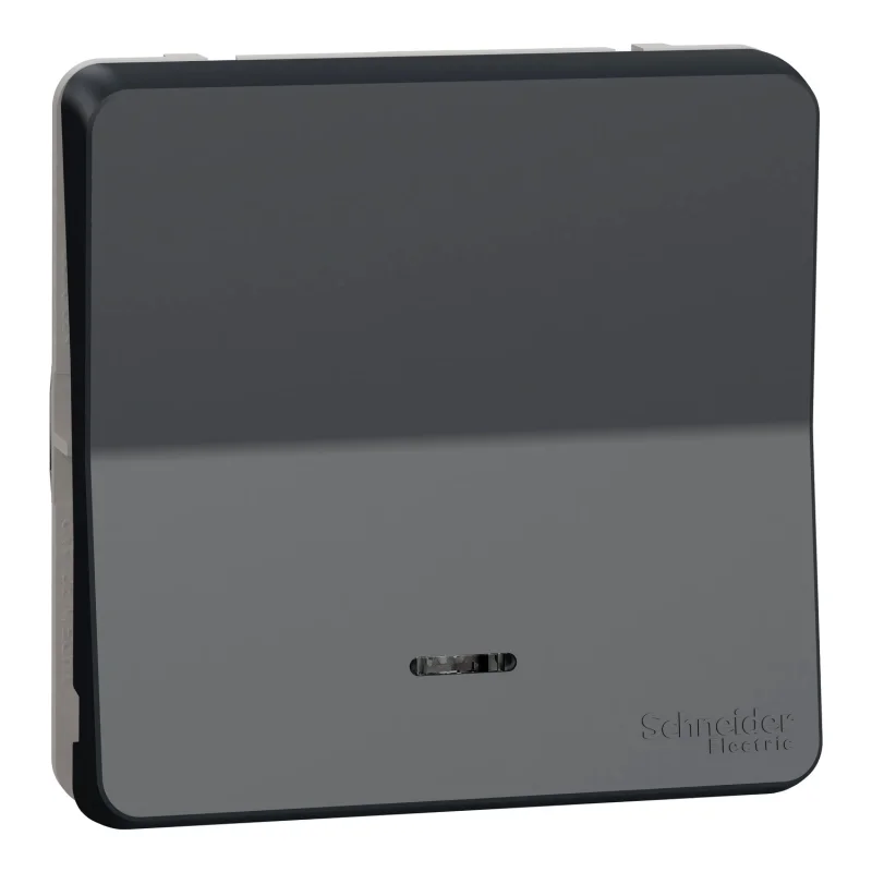Schneider Electric Light push button with indicator mechanism 10A IP55 Anthracite - SCHNEIDER ELECTRIC Mureva Styl MUR35127