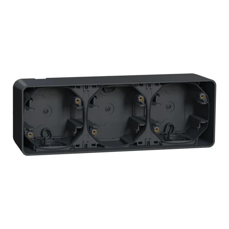 Schneider Electric Рамка 3x Антрацит, хоризонтална, за открит монтаж IP55 - SCHNEIDER ELECTRIC Mureva Styl MUR37713
