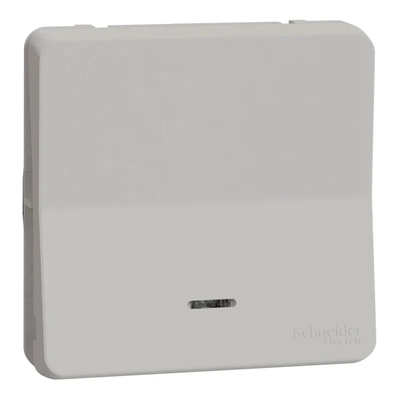 Schneider Electric Light push button with indicator mechanism 10A IP55 White - SCHNEIDER ELECTRIC Mureva Styl MUR39127