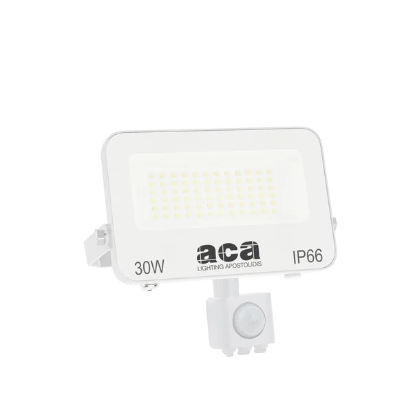 Спотове N N30CCTWS – ACA сензор, 30 W, 3000Κ-4000Κ-6500Κ, 185-265V, IP66, бял
