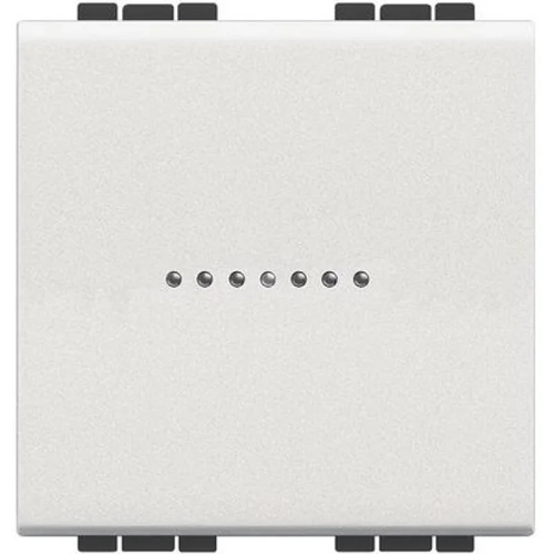 Бутон еднополюсен аксиален 2М Бял - bticino Livinglight N4055M2AN