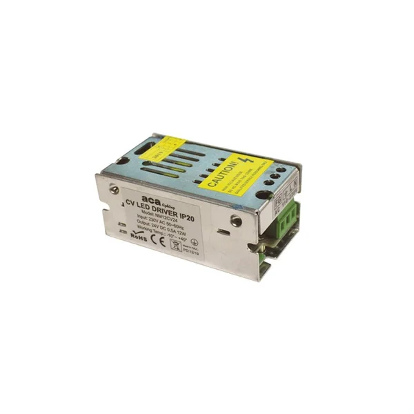 Драйвери 24V NM12CV24 – ACA драйвер, 12 W, 230V AC, IP20, сребрист