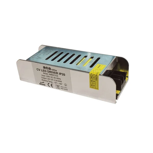 24V Drivers NM60CV24 – ACA driver, 60 W, 230V AC, IP20, silver