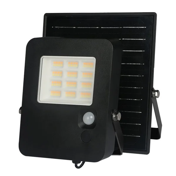 Norel NOREL15CCT – ACA solar floodlight, 15 W, 3000-4000-6000K, Works with PV panels, IP65, black