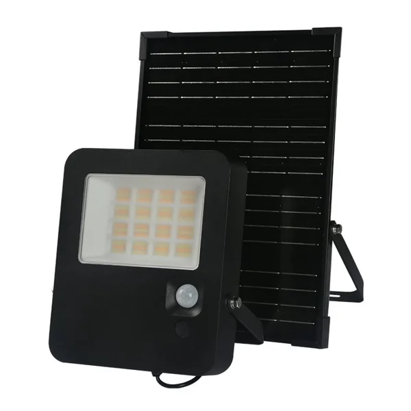 Norel NOREL32CCT – ACA solar floodlight, 32 W, 3000-4000-6000K, Works with PV panels, IP65, black