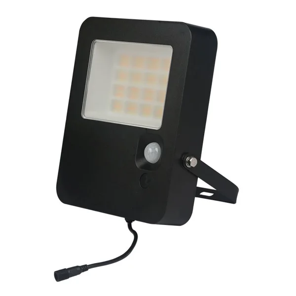 Norel NOREL32CCT – ACA solar floodlight, 32 W, 3000-4000-6000K, Works with PV panels, IP65, black