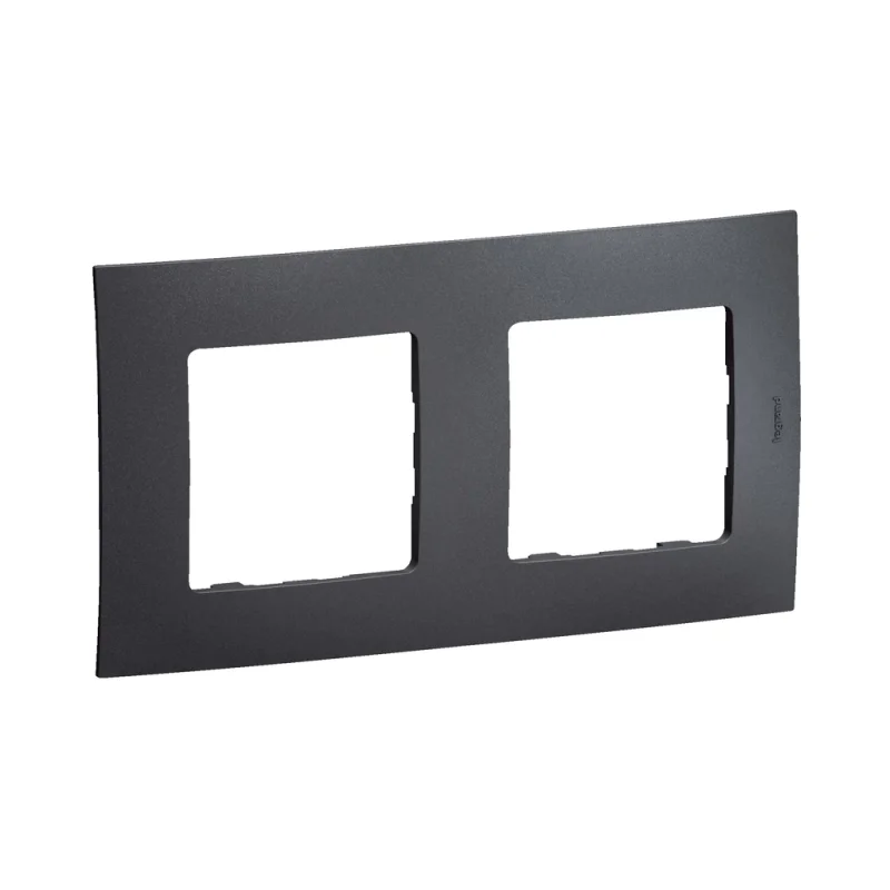 Frame 2x Dark grey - Legrand Niloe New NP112GR