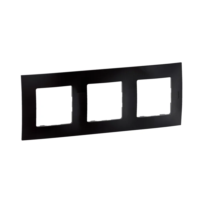Legrand Рамка 3x Черен - Legrand Niloe New NP113BK