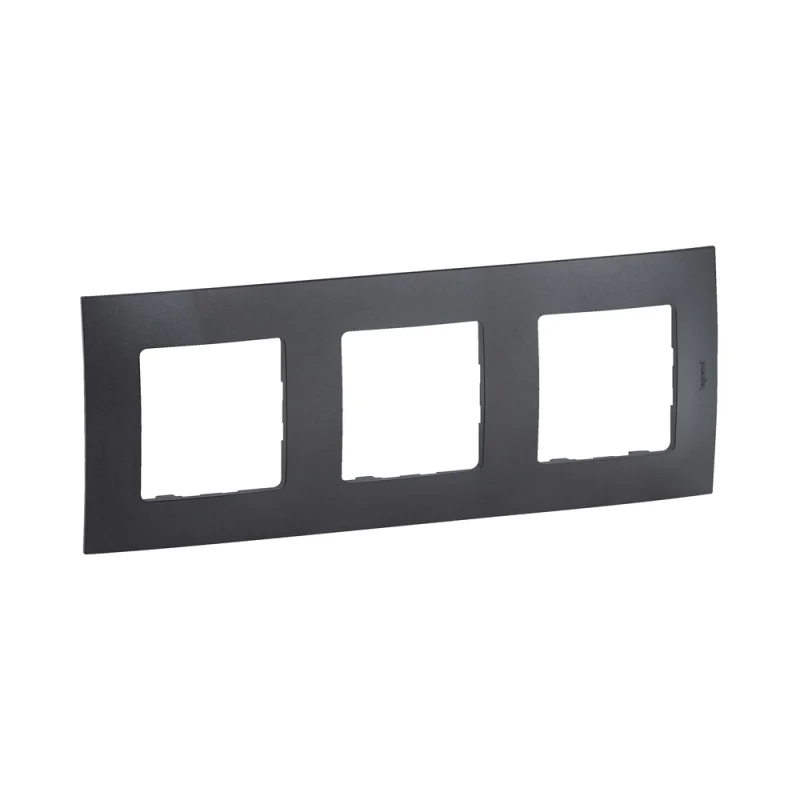 Legrand Рамка 3x Тъмно сив - Legrand Niloe New NP113GR