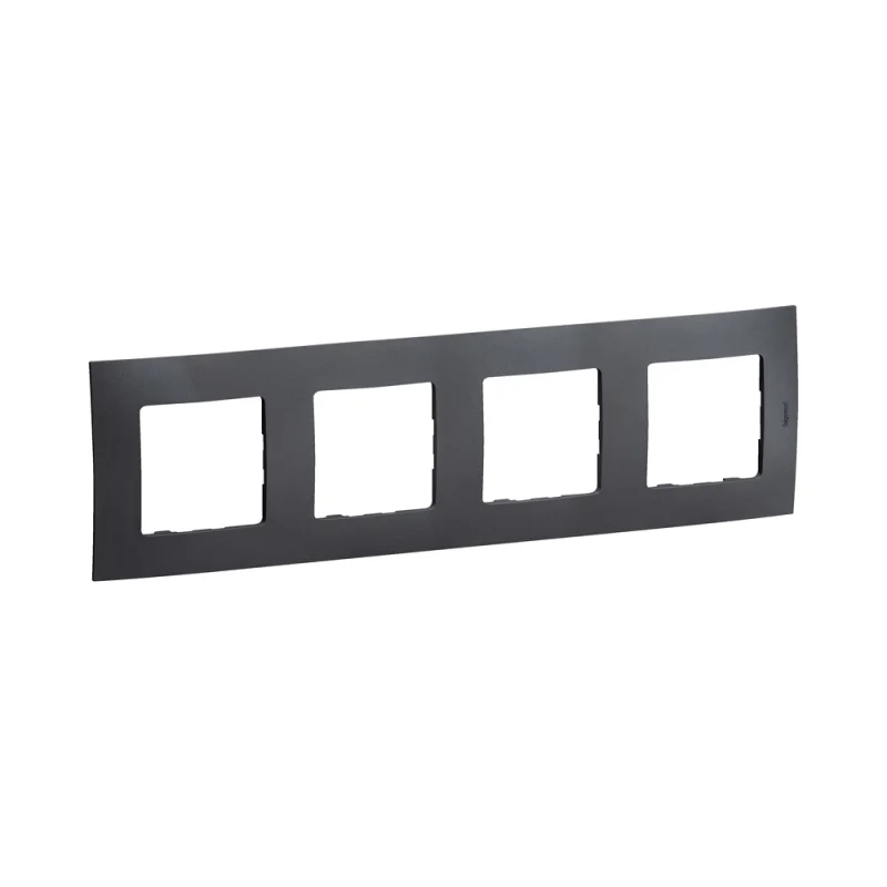 Frame 4x Dark grey - Legrand Niloe New NP114GR