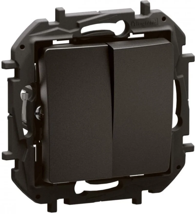 Legrand Double intermediate switch 16A Black - Legrand Niloe New NP2020BK