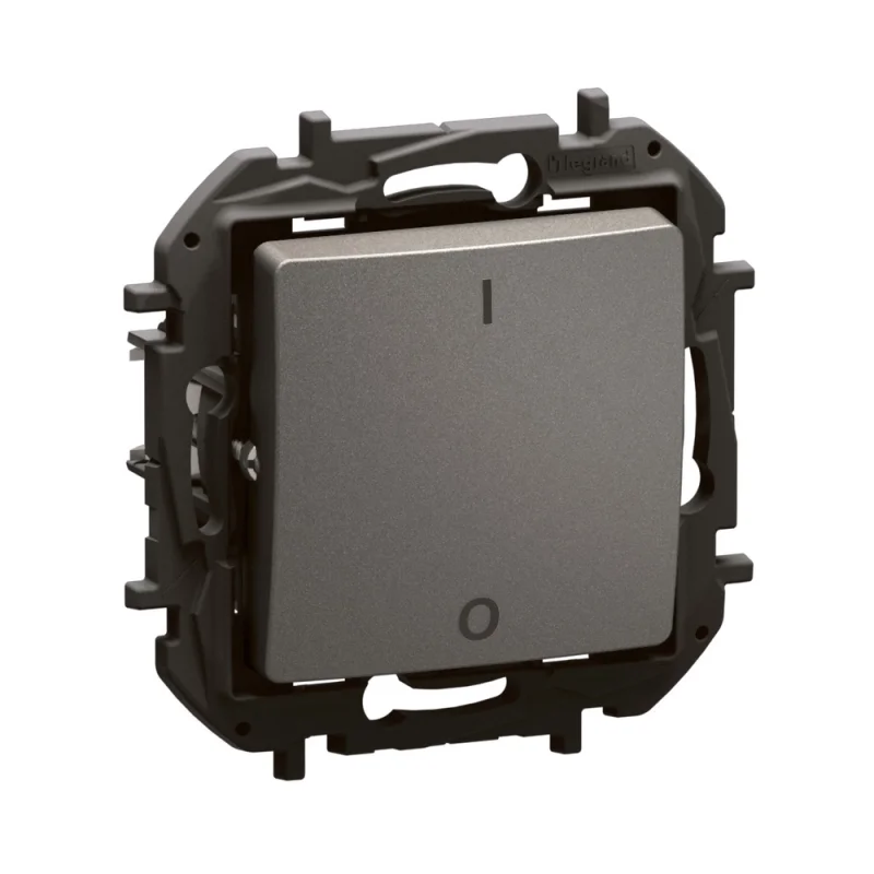 Double-pole switch 10A Grey - Legrand Niloe New NP2113MG