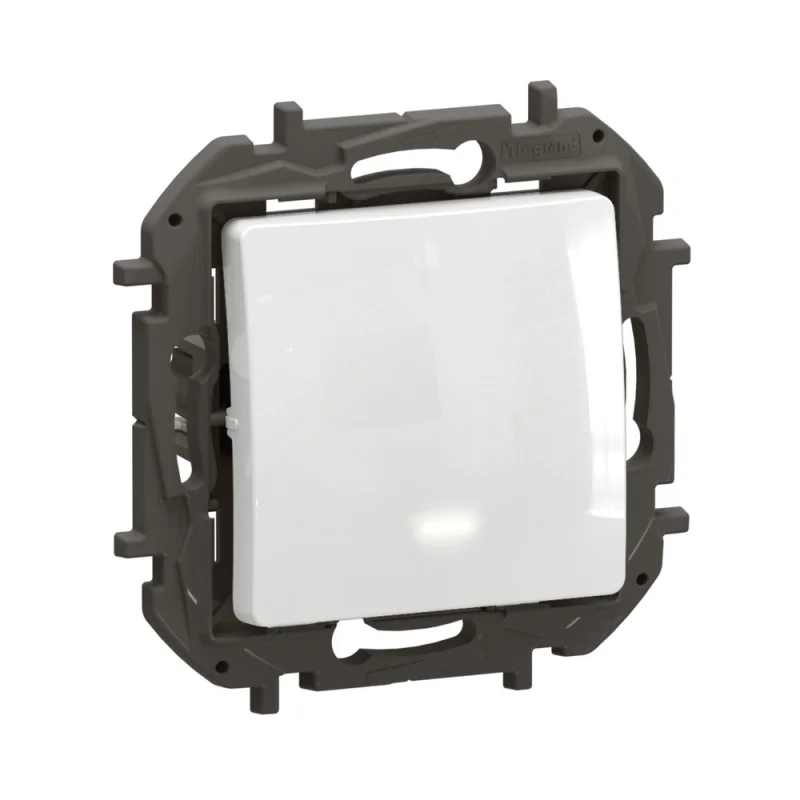 Legrand Девиаторен ключ 10A c LED индикатор 0.125 mA/230V Бял - Legrand Niloe New NP2211WH