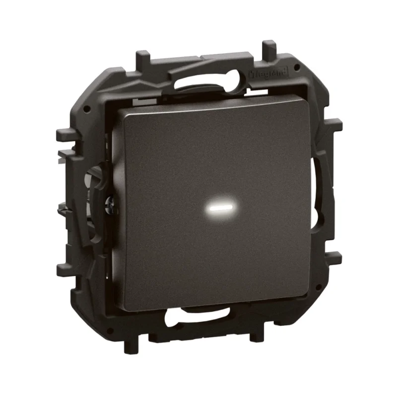 Legrand Dimmer push-button for all loads 5-150W LED 5-150W Black - Legrand Niloe New NP2410BK
