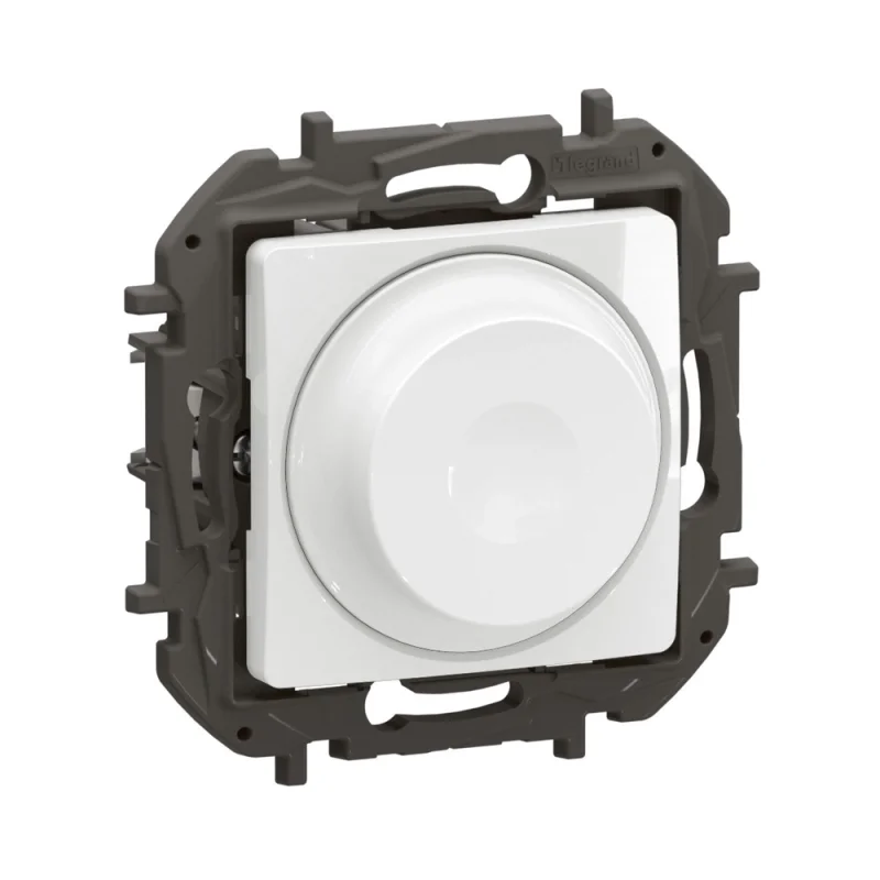 Legrand Rotary dimmer for all loads 5-300W LED 5-75W White - Legrand Niloe New NP2411WH