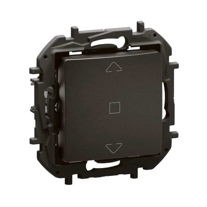 Push button for shutters 6A Black - Legrand Niloe New NP2611BK