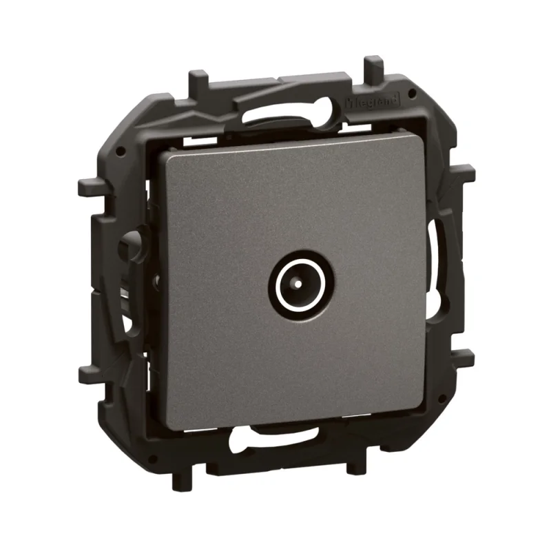 Legrand TV outlet adapter male 14dB Grey - Legrand Niloe New NP4102MG