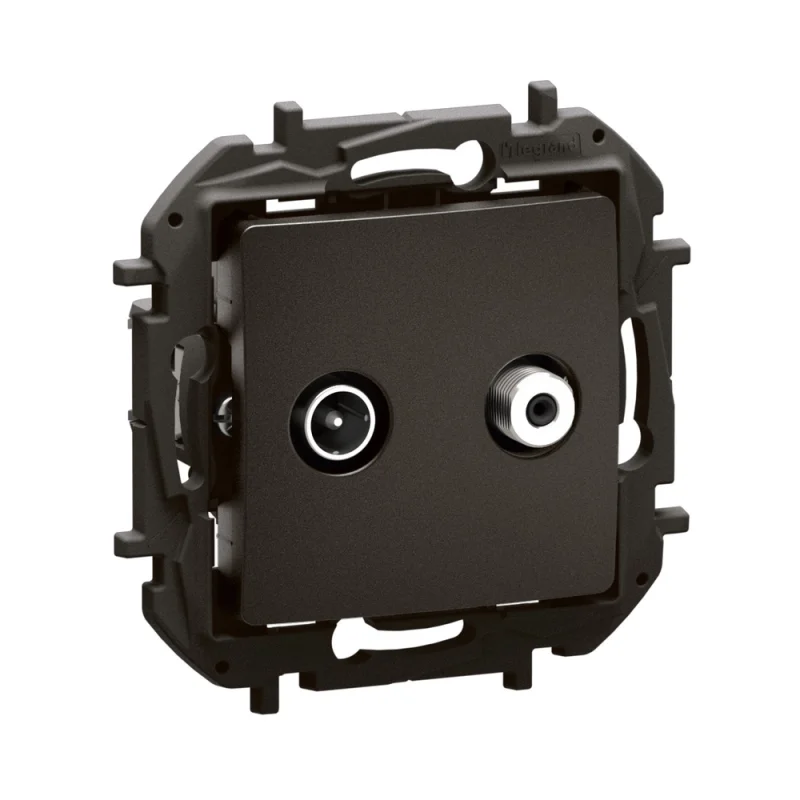 Legrand TV outlet-SAT type star 1.5dB Black - Legrand Niloe New NP4109BK