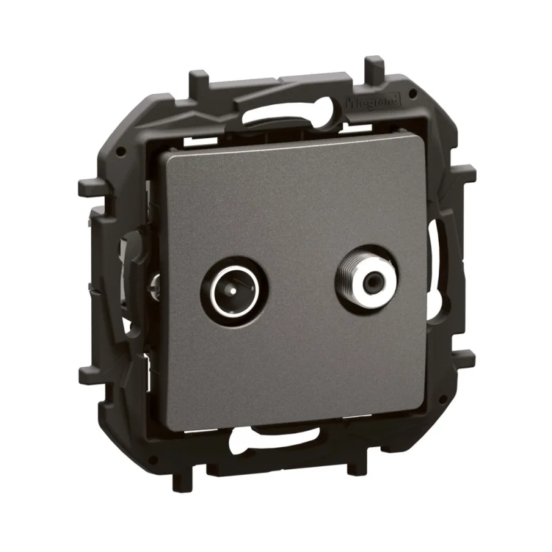 Розетка TV-SAT тип звезда 1.5dB Сив - Legrand Niloe New NP4109MG