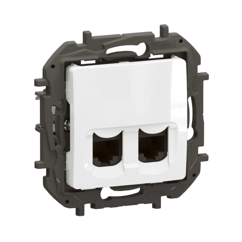 Legrand Розетка 2x RJ45 UTP cat.5e Бял - Legrand Niloe New NP4331WH