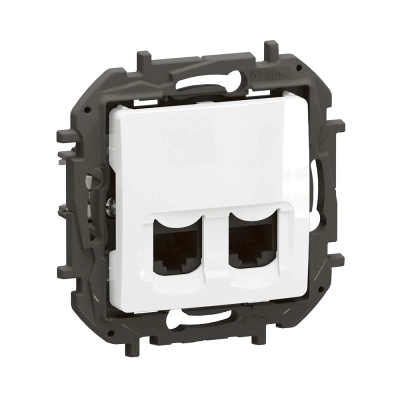 Розетка 2x RJ45 UTP cat.6 Бял - Legrand Niloe New NP4334WH