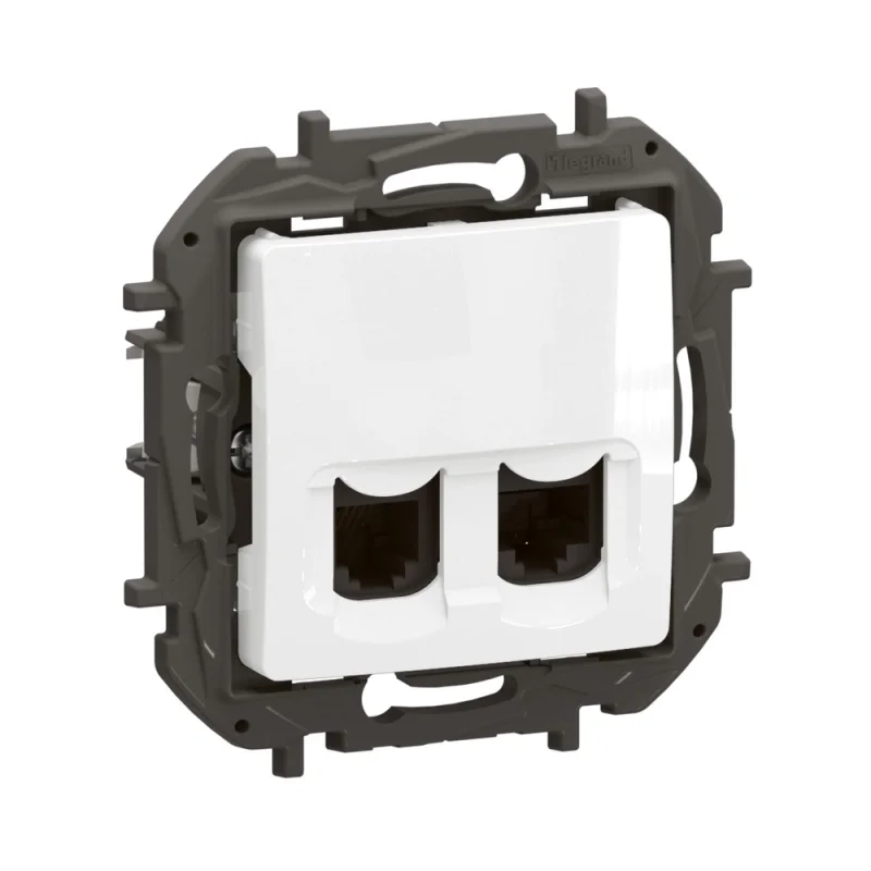 Legrand Розетка RJ11+RJ45 UTP cat.6 Бял - Legrand Niloe New NP492WH