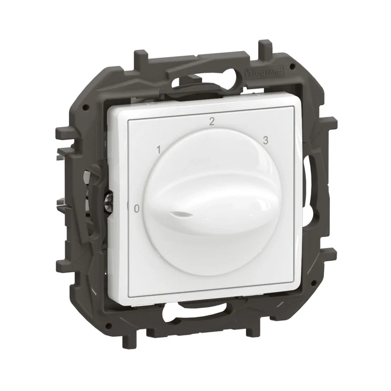 Legrand Switch for control of ventilation with 4 positions White - Legrand Niloe New NP660WH