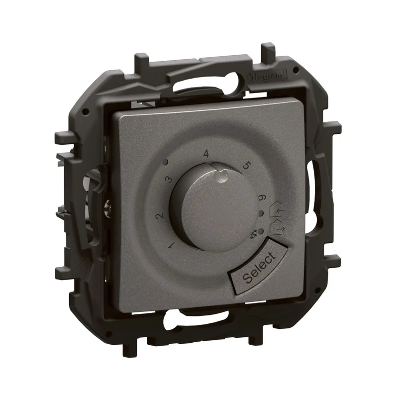 Термостат за подово отопление 7-40°C max 16A 250V Сив - Legrand Niloe New NP671MG