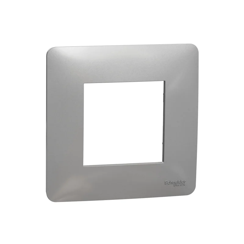 Schneider Electric Frame 1x 2M Unica Studio, aluminium - SCHNEIDER ELECTRIC New Unica NU200230