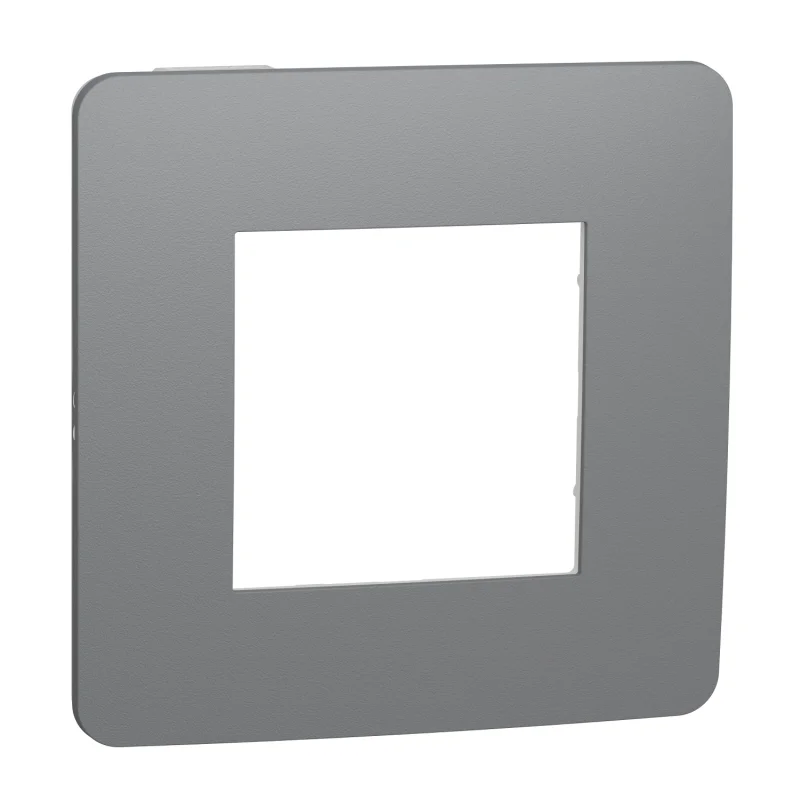 Frame 1x 2M Unica Studio, granite/white - SCHNEIDER ELECTRIC New Unica NU280221