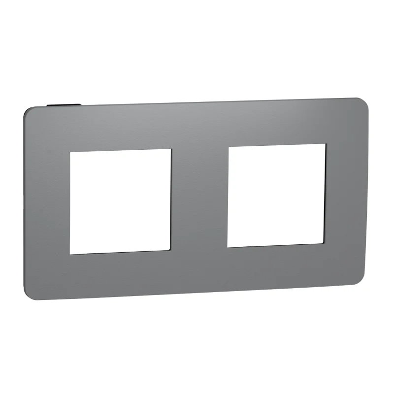 Frame 2x 2M Unica Studio, granite/anthracite - SCHNEIDER ELECTRIC New Unica NU280422